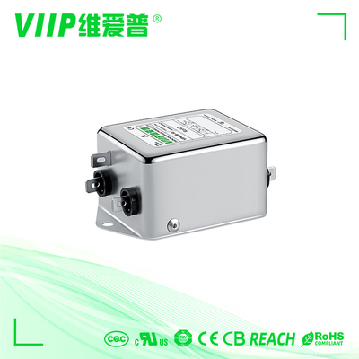 Wire Leads Mounting Type AC EMI Filter with 10A Current Rating and 20-100dB Stopband Attenuation