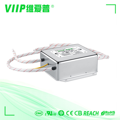 AC EMI Filter for AC Power Line Temperature Range -25C- 85C Transfer Function Included Compact Design