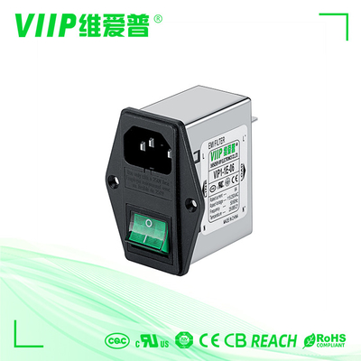 IEC EMI Filter for Temperature Range 25/085/21 and 450g Weight for Applications