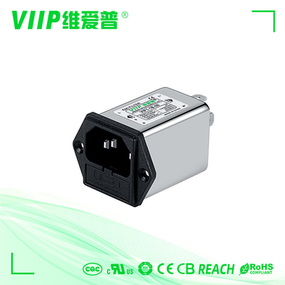 IEC 110V/250VAC High Attenuation Power Entry Filters Nominal Center Frequency 150KHZ-30MHZ