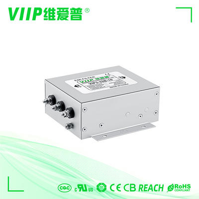 3 Wire TUV 3 Phase EMI Filter For Laser / Automation Equipment