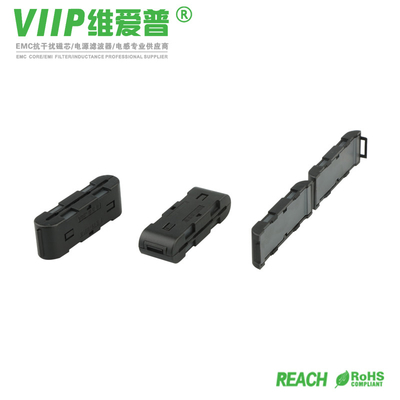 Industrial Equipment Clip On Ferrite Core Inductors With Snap On Mounting