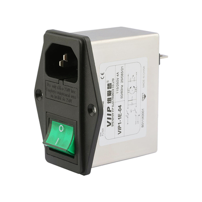IEC Socket Filter Interference Reduction Filter -25C- 85C Operation for Optimal Noise Management and Suppression