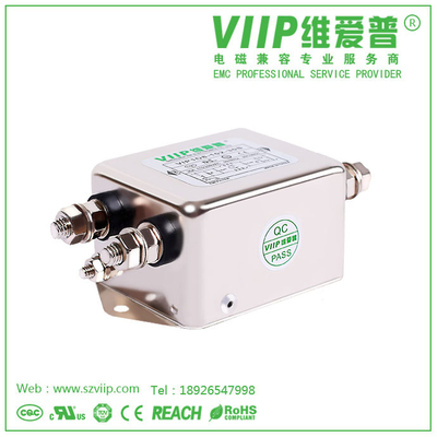 Insulation Resistance ≥100MΩ Single Phase EMI Filter RoHS Certified for -40C- 85C Industrial Applications